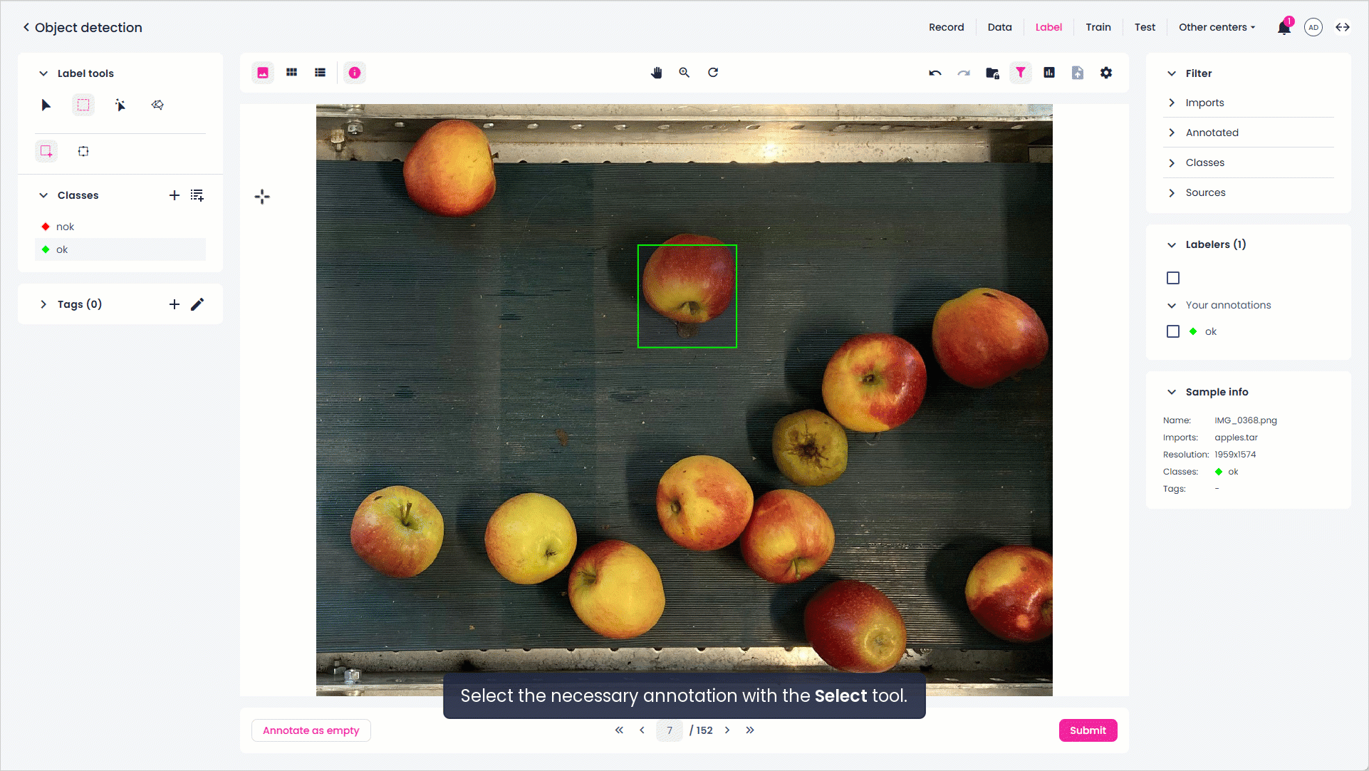 Adjust annotations