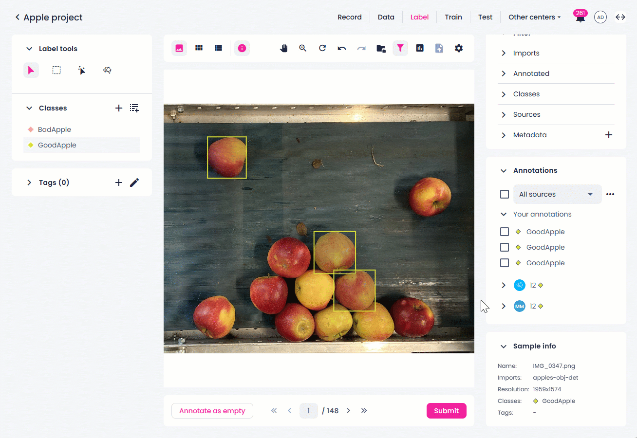 Copying annotations