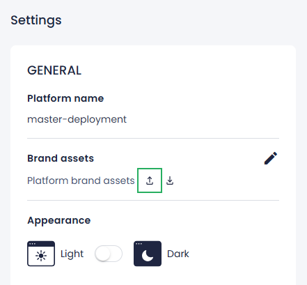 Export brand assets