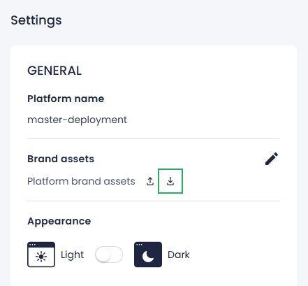 Import brand assets