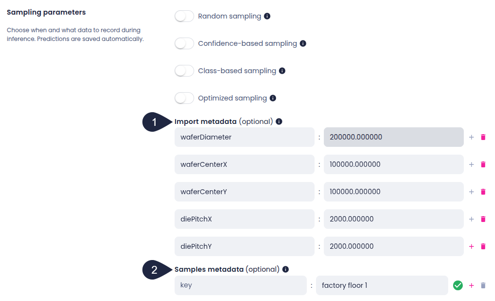 API inference sampling parameters
