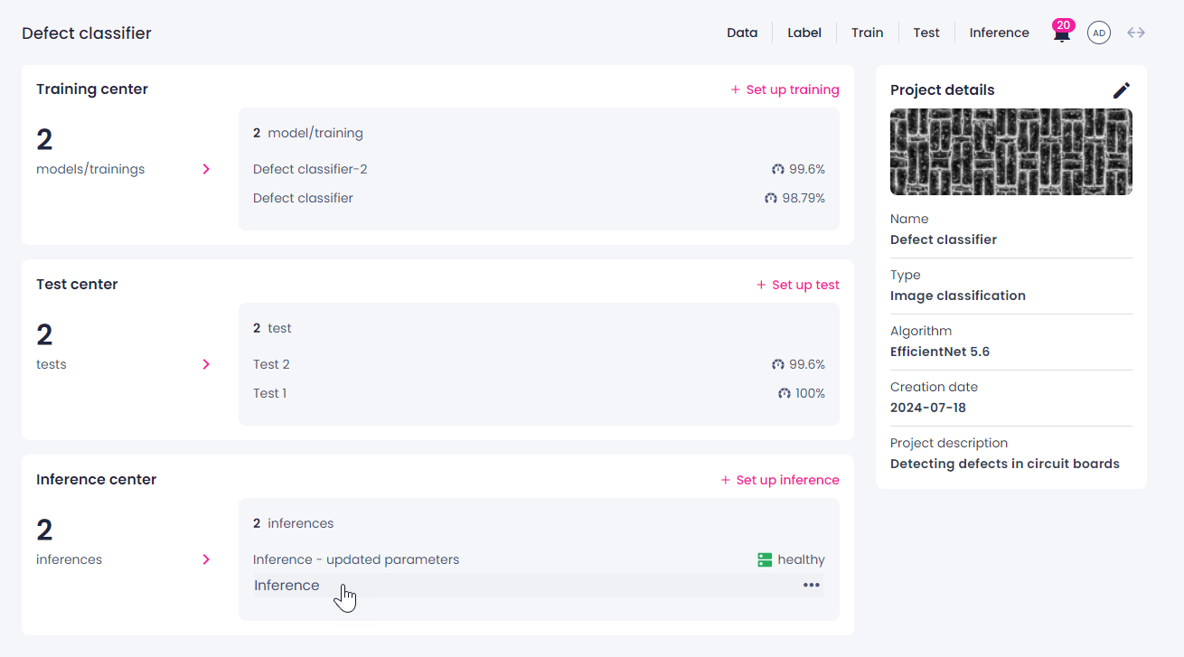Project details: Select inference