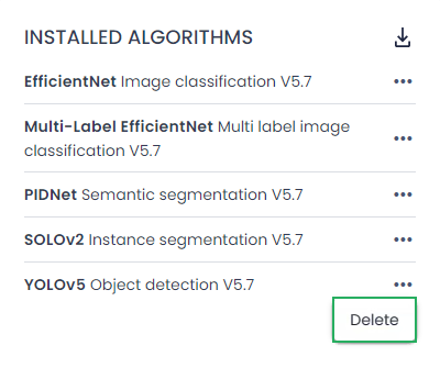 Delete algorithm