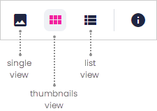 Views in label center