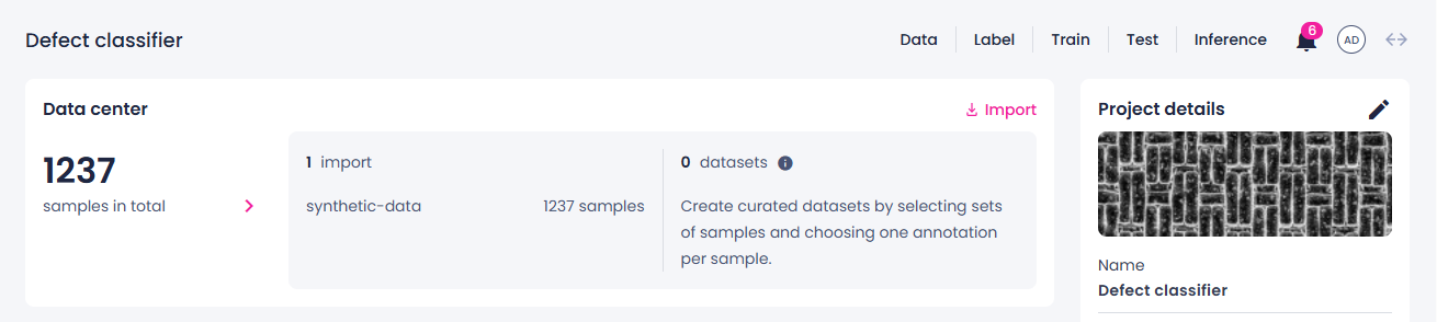 Import data