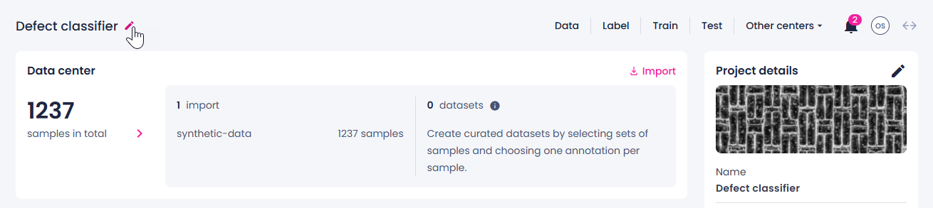 Project list