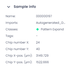 Sample info