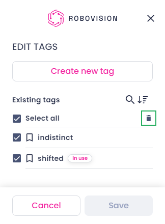 Edit tag
