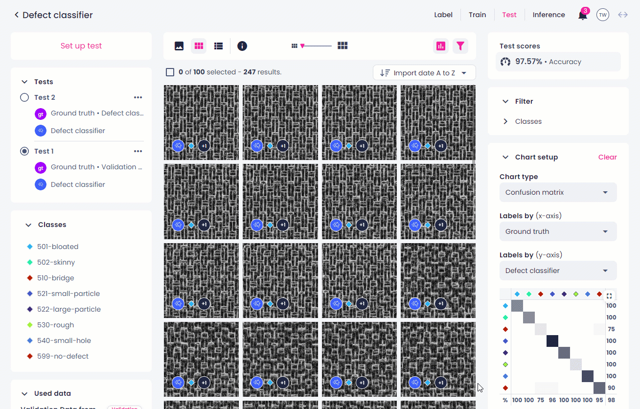 Filter in batch
