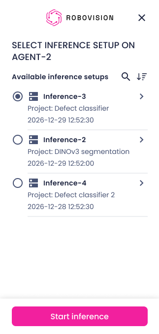 Start inference