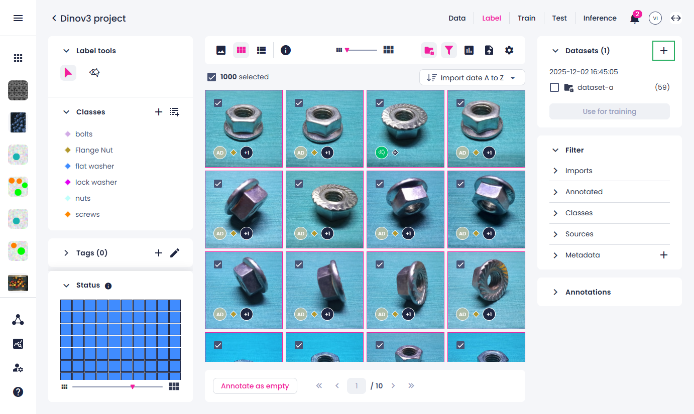 Create datasets